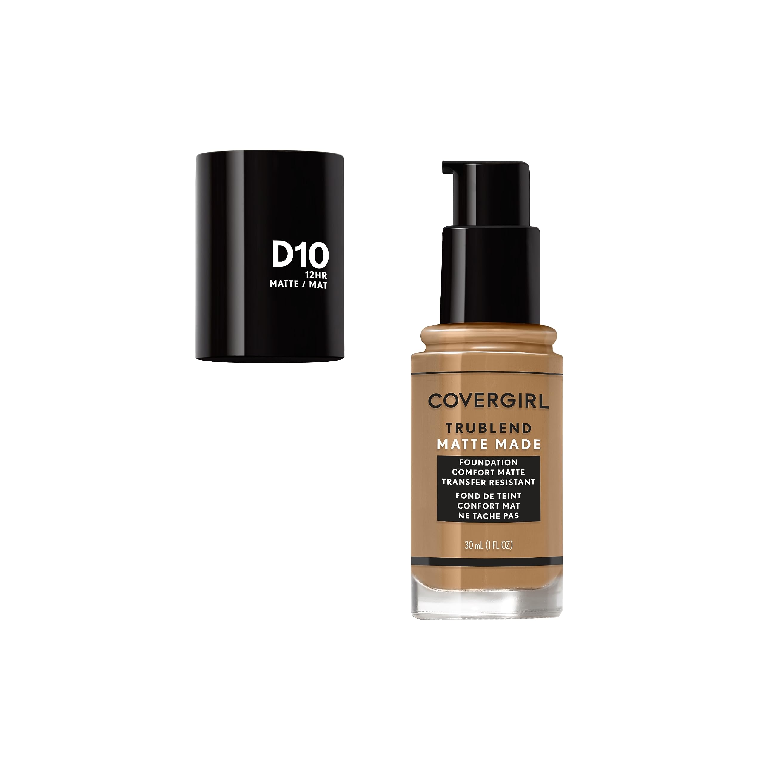 COVERGIRL Covergirl Trublend Matte Made Liquid Foundation, D10 Golden Caramel, 1.014 Ounce